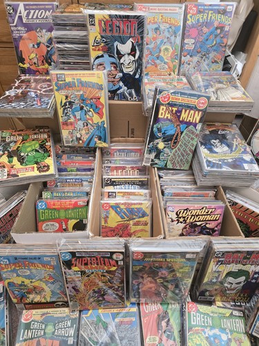 Comic box mixed lot back - dc,